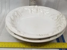 2 Williams Sonoma Tuscan Olive Soup / cereal / pasta Bowl 9 1/4"