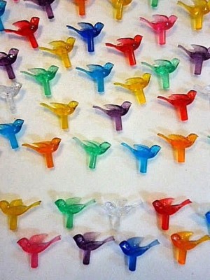 36 Doves Detailed Birds Medium Bulbs Lights Ceramic Christmas Tree Ornament