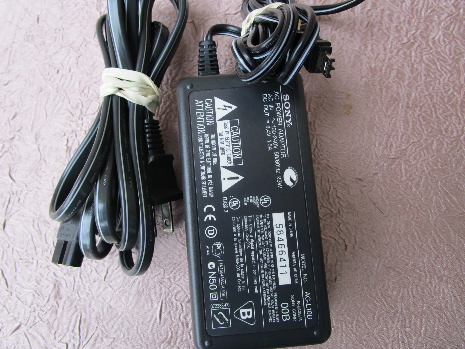 AC ADAPTER Model L10B 58466411 SONY POWER ADAPTER eBay