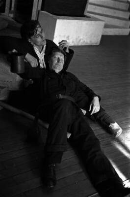 Actors Robert Eddison Roger Livesey are rehearsing for play ''T- 1950 Old Photo