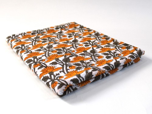 2.5 YD Indian Cotton Running Fabric Multi Floral Hand Block Printed Voile Fabric - Picture 4 of 10