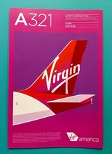 DEC 2017 VIRGIN AMERICA AIRLINES SAFETY CARD--AIRBUS 321 REV 2