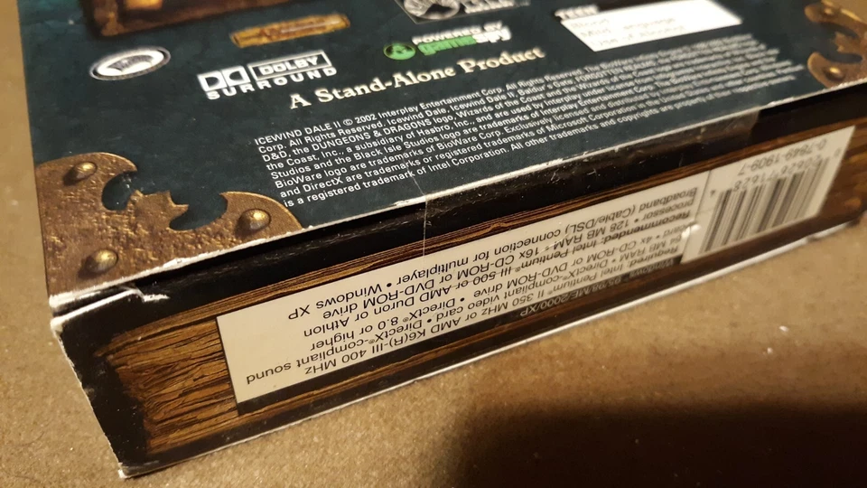 SEALED Forgotten Realms Icewind II Dale Balder's Gate Boxed Game 2002 PC CD-ROM - Image 4 of 4