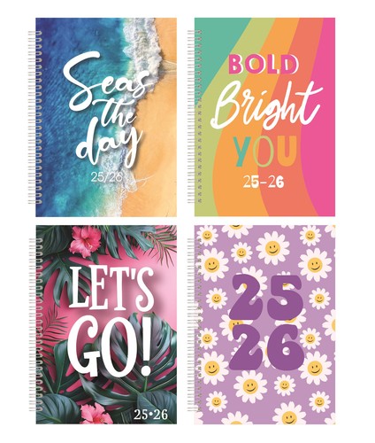 Academic Diary 2025-2026 A5 Week To View Mid Year Spiral Bound Student Planner - 第 1/15 張圖片