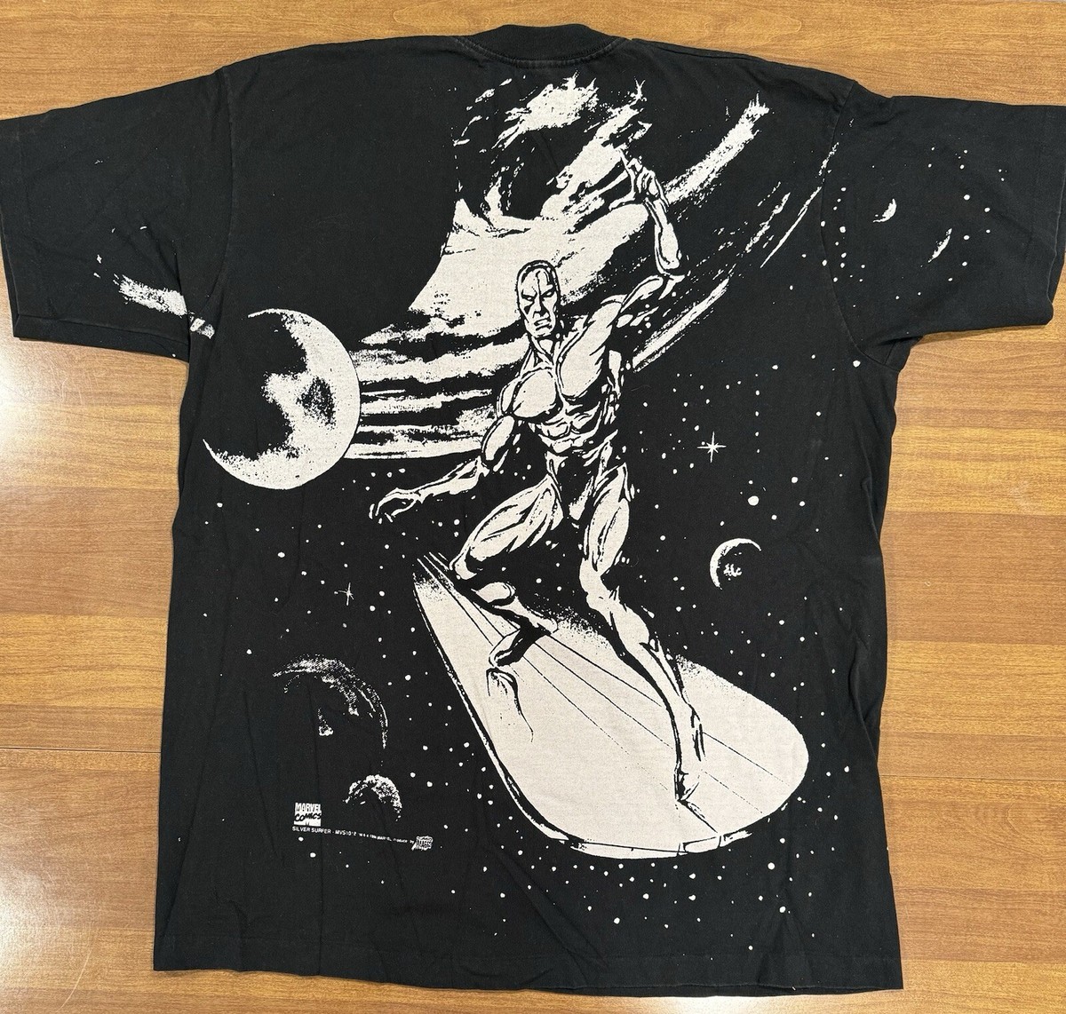 Original Marvel T-Shirt Silver Surfer XL 1994 AOP Mega Print
