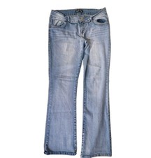 VTG Y2K LEI Ashley Low Rise Bootcut Jeans Light Wash Denim Women Juniors Sz 11R