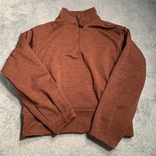Athleta Rust 1/4 zip pullover sweatshirt small