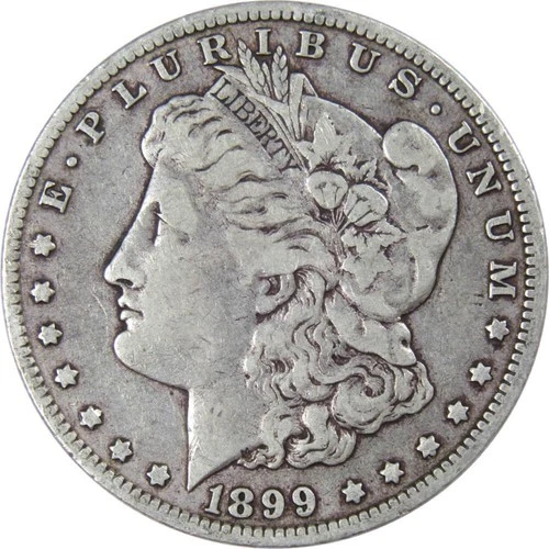 1899 O Morgan Dollar F Fine 90% Silver $1 US Coin Collectible