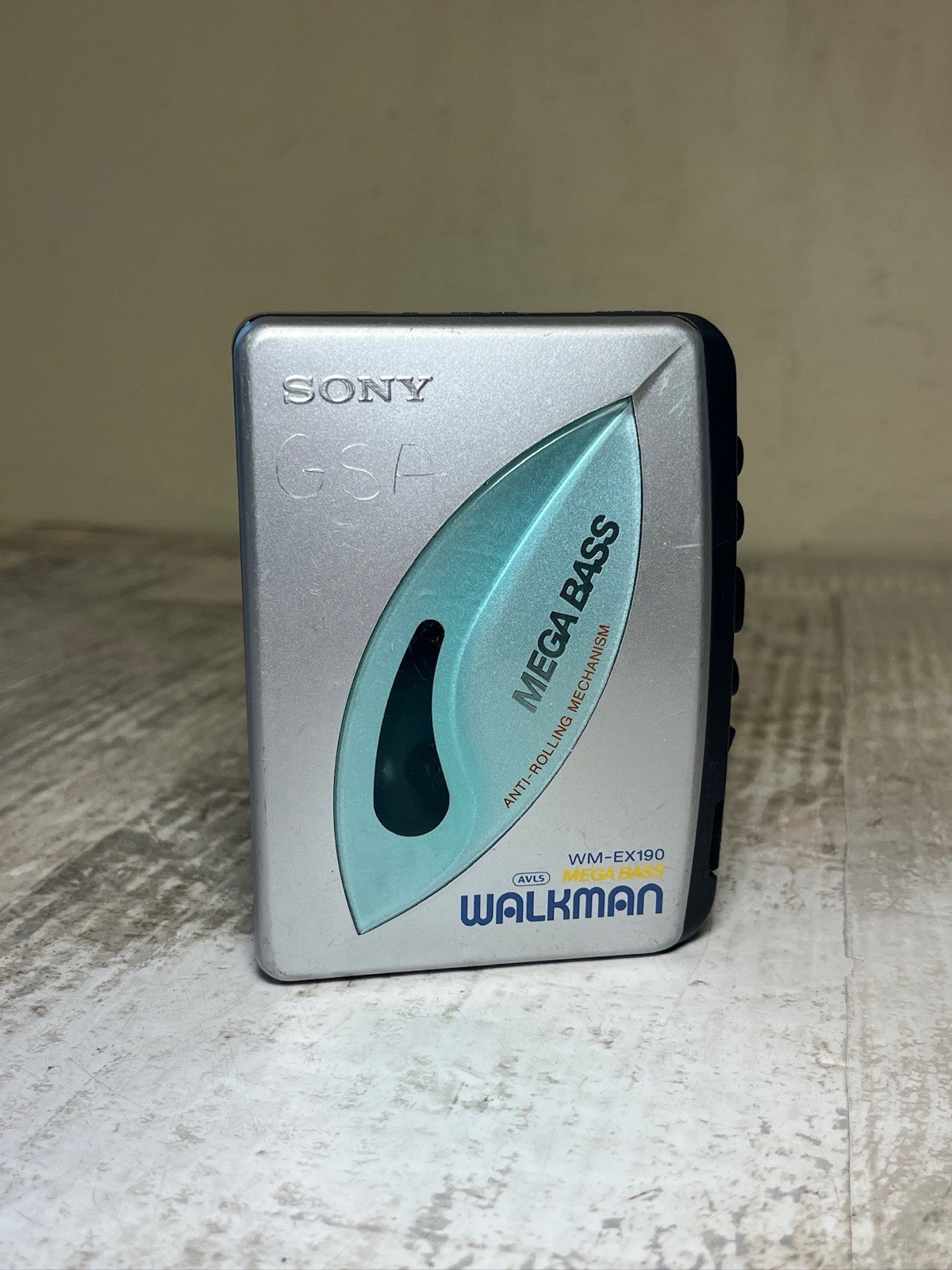 Sony Walkman WM-EX190 Cassette Player AM/FM Radio Mega Bass Tested Working
