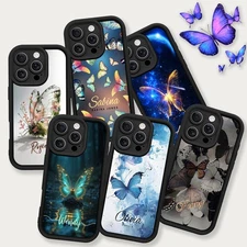 Butterfly Custom Case Shockproof Phone Cover For iPhone 17 Pro Max 16 15 Samsung