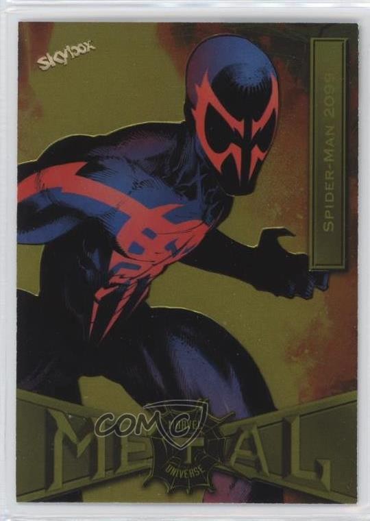 2022 Upper Deck Marvel Metal Universe Yellow Light FX Spider-Man 2099 #84 0i4k
