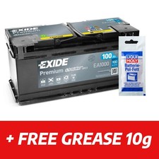 019 Car Battery Exide EA1000 12V 100Ah 900A – Fits BMW Series – Free Grease