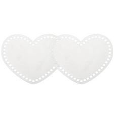 5 x 6 Inch 2 Pcs Crochet Basket Bottoms Heart Acrylic Base for Crochet