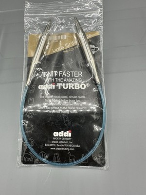 addi Turbo  Circular Knitting Needles Skacel USA US 10.75 (7.0mm), 40 inch 100cm
