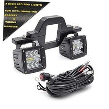 Towing Hitch Led Lights Set 3 inch Led Pod Lights with 2.5 inch Towing Hitch
