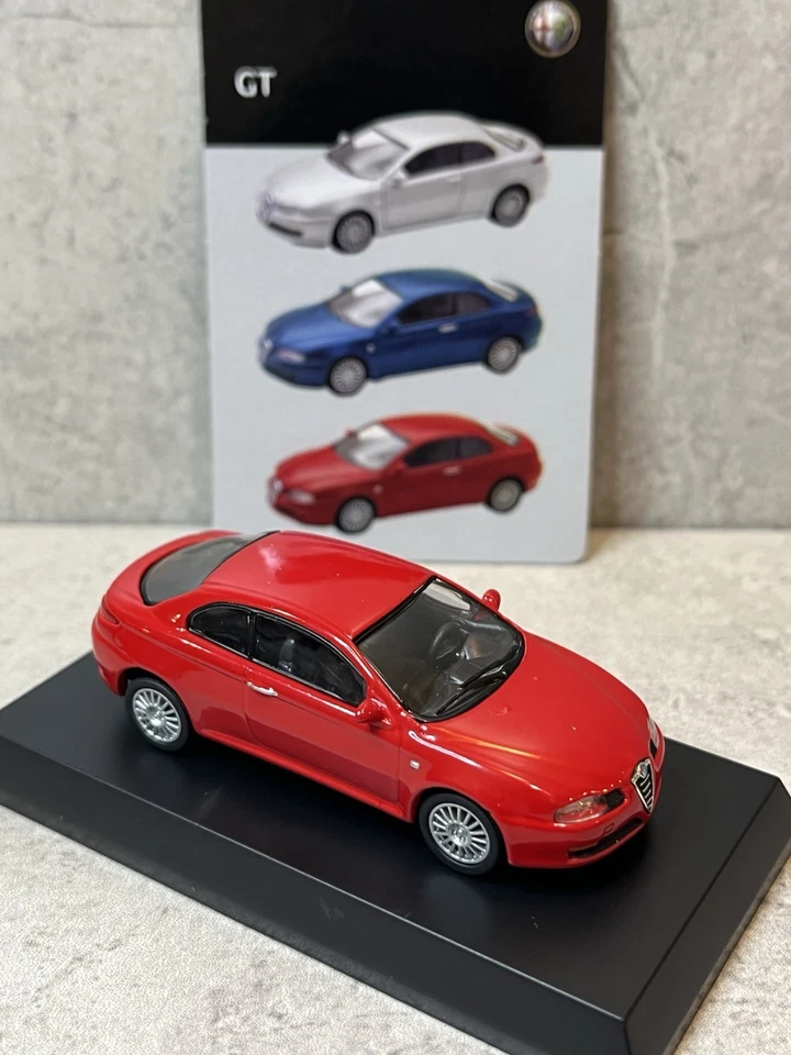 Kyosho 1/64 Alfa Romeo Colección GT Rojo Diecast Modelo Coche 8J2 Foto 4 de 4