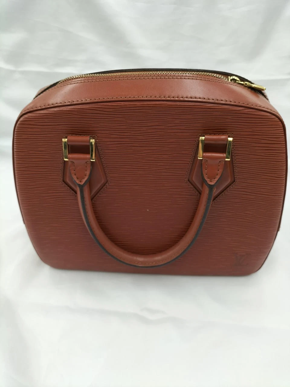 Vuitton — Louis Vuitton Brown Sablon Bag 10.2 inch