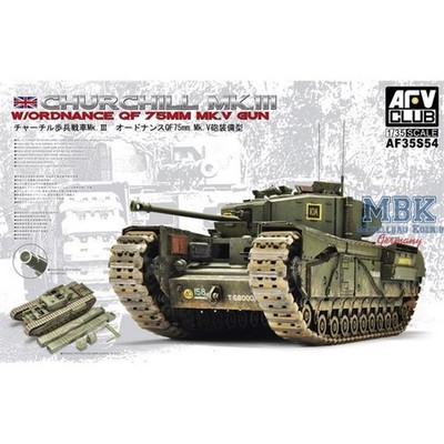 AFV Club AFV35S54 Churchill Mk.III w/ QF 75mm Mk.V Gun