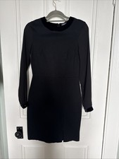Tommy Hilfiger Little Black Long Sleeve Stretch Dress Zip Fastening Size 6