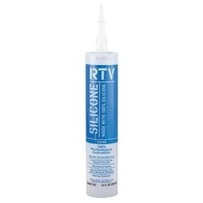 Contractor RTV Silicone Sealant, 10 oz, Cartridge, Clear Pack of 12 Industrial