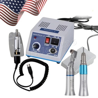 Dental Lab Marathon Electric Micromotor Polishing Unit / 35K rpm Motor Handpiece