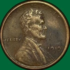 1919-S Lincoln Wheat Cent Extremely Fine XF Coin #35139