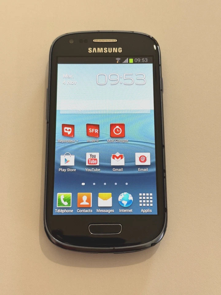 Samsung Galaxy S3 mini (GT-I8190N) - Bloqué SFR, sans batterie - Pour pièces - Photo 3/4