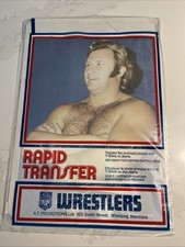 Nick Bockwinkel AWA Wrestling Iron On T-Shirt Transfer Unused 10.5x8 1976