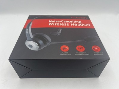 Codi A04616 Wireless Headset with Integrated AI Noise-Cancelling Microphone