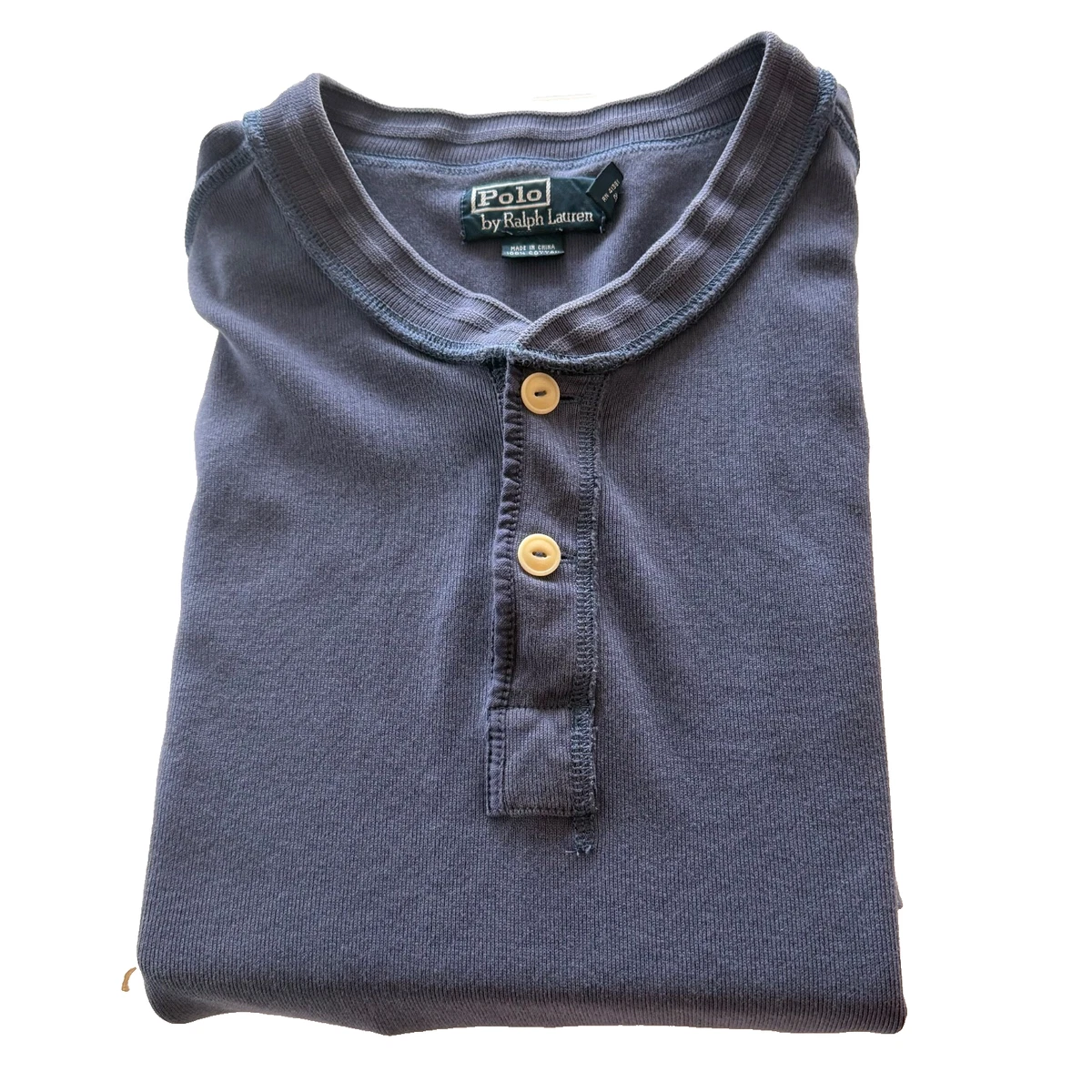 Polo Ralph Lauren Henley Cotton Long Sleeve Casual Button-Down