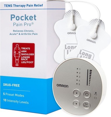 Omron Pocket Pain Pro TENS Unit Muscle Stimulator for Pain Relief
