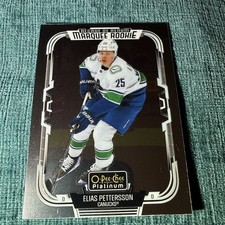 2025-26 O-Pee -Chee Platinum Elias Pettersson Marquee Rookie Vancouver Canucks
