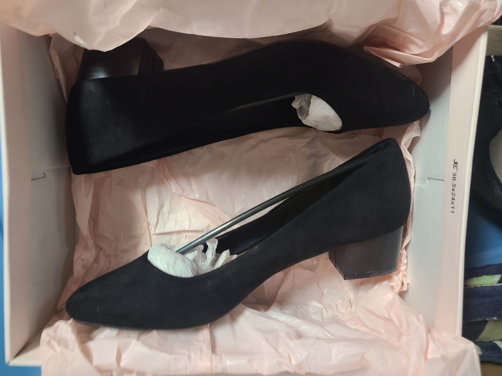 Just Fab Women's Heilea Block Heel Pump Black US 11