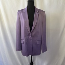 Zara Women s Lilac Lightweight Blazer Size Medium Long Sleeve