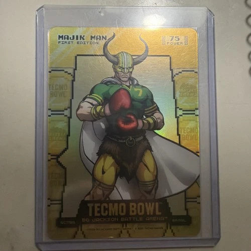 Majik Man Tecmo Bowl Bo Jackson Battle Arena Gold Coin GC795 Foil