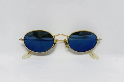 Vintage Ray Ban Bausch & Lomb Oval Metal W1862 Arista YSAW Blau Verspiegelt  - Bild 1 von 4