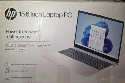 HP 15-fd0131wm, 15.6'' Laptop i3-N305, 8GB RAM, 256GB SSD, Win11, Natural Silver.