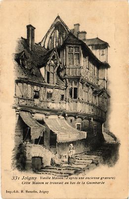 Old postcard Joigny Old House (after an old engraving) - This House (657280)