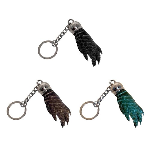 Unique Crocodiles Skin Claw Charm Keychain Unisex Keyring Wallet Pendant