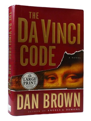 Dan Brown THE DA VINCI CODE: LARGE PRINT EDITION   8th Printing