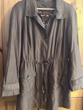 Per Una Size 12 Jacket Parka Coat Earth Brown Lightweight