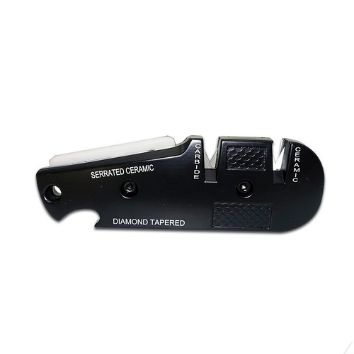 Bushlands 4-in-1 Fix-angle Pocket Knife Sharpener Ceramic Carbide Diamond Rod - Picture 3 of 4