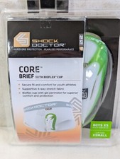 New Shock Doctor Core Brief with Bioflex Cup Size XS Waist 20-22 XS Cup