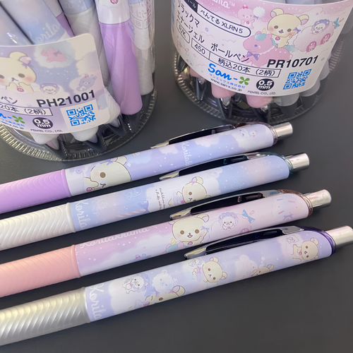 New 2025 San-x Pentel Rilakkuma Energel Ballpoint Gel Ink Pen Japan Exclusive - Picture 20 of 54