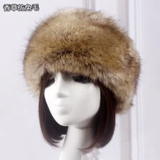 Cover Imitation Fur Decoration No Topless Plush Ring Autumn Warm Hat Fox Fur