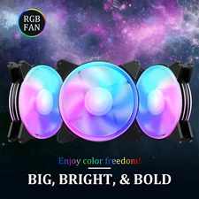 RGB LED Quiet PC Air Cooling RGB Fans  Computer Case Game PC Cooling Fan 120mm