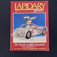 Journal lapidaire janvier 1987 gemme coupe bijoux magazine rockhound collectionneurs vintage