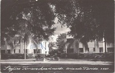Orlando Florida RPPC Skyline Terrace Apartments 1940s