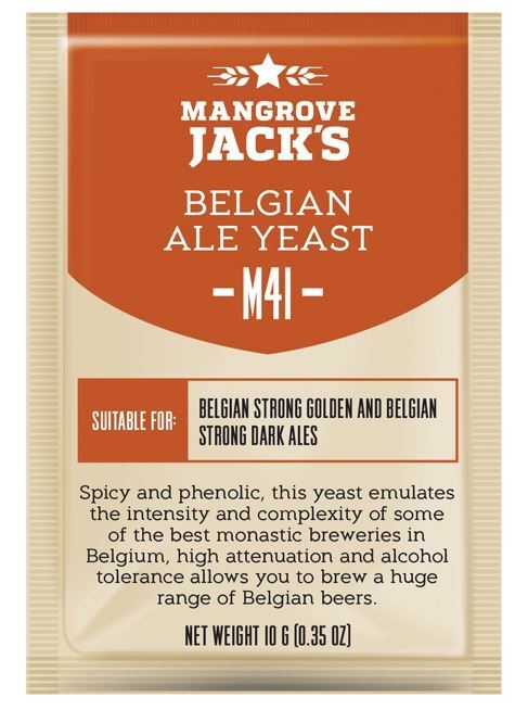 MANGROVE JACK'S M41 Belgian Ale Yeast - 10g Sachet Craft Series Treats 23L