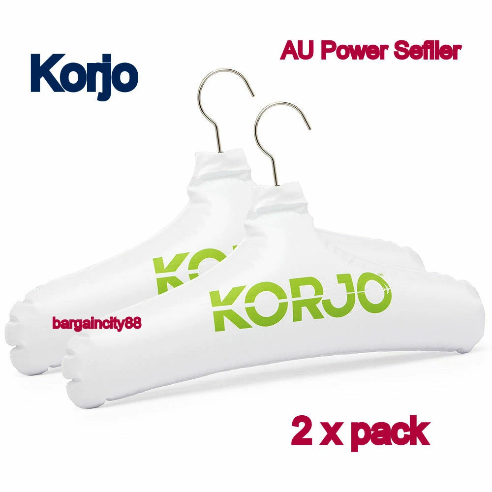 NEW Korjo Inflatable Suit Coat Hanger Clothes Coathangers Travel Hangers 2/4 pcs
